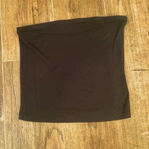 American Eagle Soft & Sexy Black Seamless Tube Top